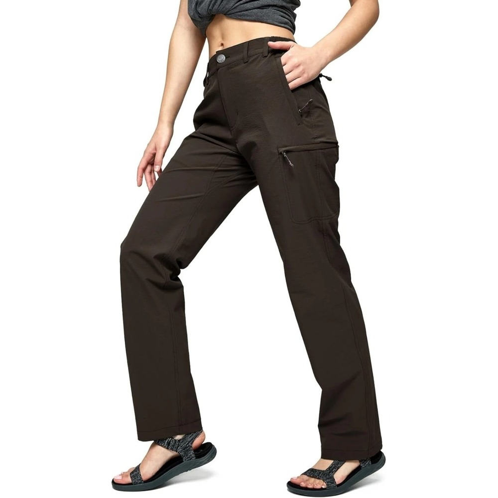 Mier Pants Women Cargo Hiking Quick Dry Size 16 Color Brown Rip Stop Outdoors